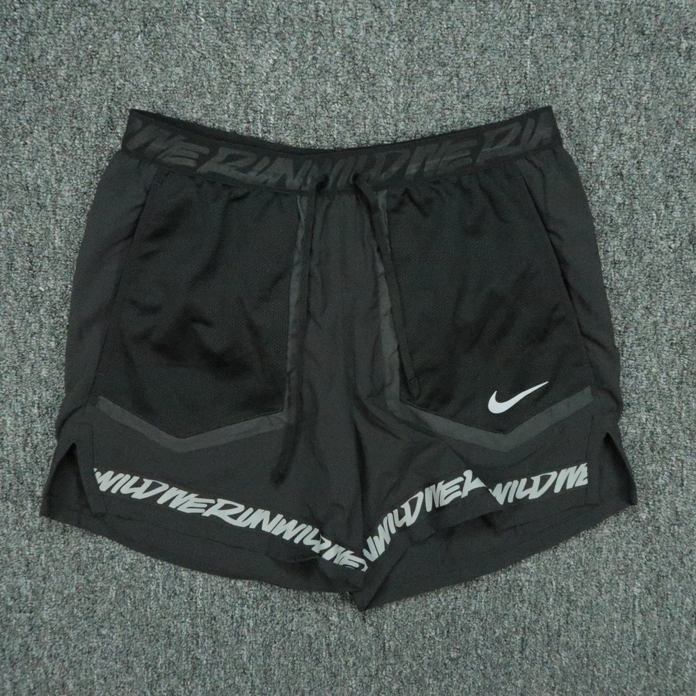 Nike Shorts Mens Small Black Flex Stride Wild Run Dri-Fit Lined Athletic